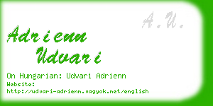 adrienn udvari business card